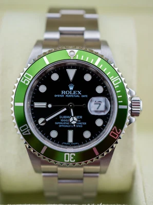 Rolex Submariner Date "Kermit" 16610LV – Watch & Box (Preowned) - Image 1 of 4