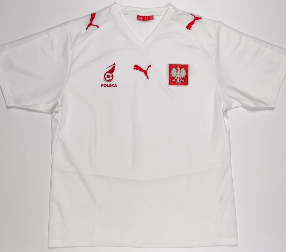Poland 2008 Puma Home Shirt Kit Jersey Polska Warsaw XL - Image 1 of 4