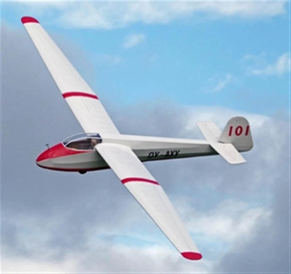 SCHEIBE SPATZ A. Segelflugzeug (Spanweite 3800 mm). Modellbauplan RC - Bild 1 von 4