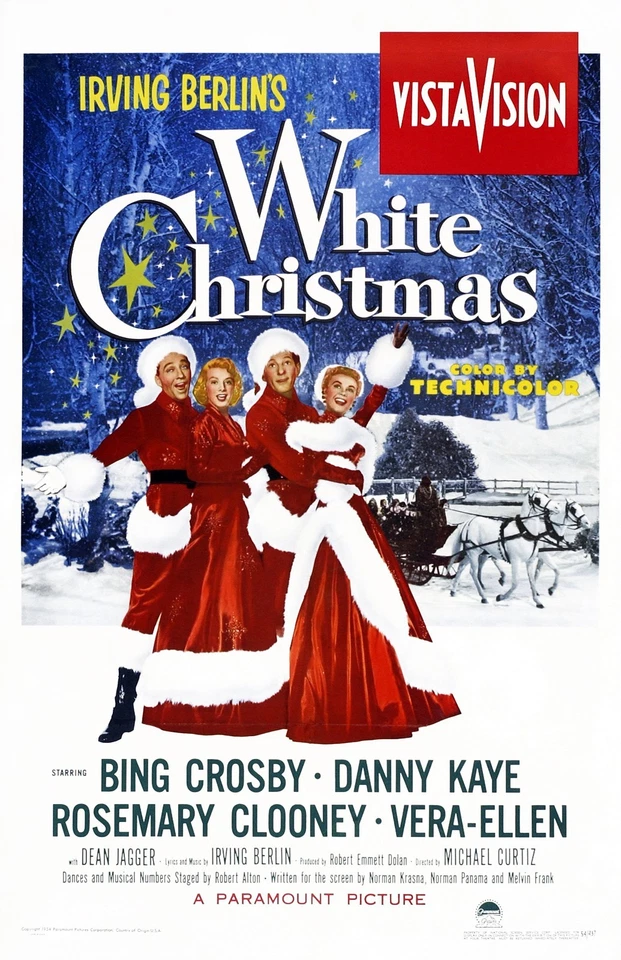 White Christmas movie poster - 11 x 17 inches - Bing Crosby, Danny Kaye