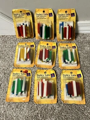 Lot of 9 Packs AVERY Index Tabs, 25 Self-Adhesive Tabs Colored 26904 - Image 1 of 3