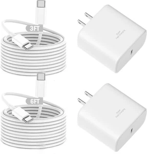 45W Super Fast Charging Block Type C Wall Charger For iPhone 16 Pro Max/15Plus - Picture 1 of 19