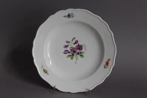 Meissen Bunte Blume Teller Feldblume Streublümchen 1.Wahl Knaufzeit um 1900 (D) - Bild 1 von 9