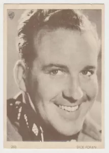 Tarjeta coleccionable de papel grande Dick Foran 1930 Águila #293 estrella de cine - Imagen 1 de 2