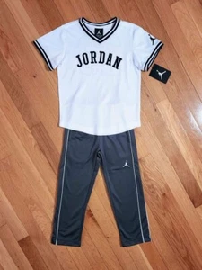 NEW Nike Jordan Little Boy Dri-fit Sport Jersey Top & Fleece Pant Set (sz 4T/4) - Picture 1 of 8