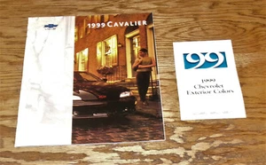 Original 1999 Chevrolet Cavalier Sales Brochure & Exterior Colors Lot of 2 99 - Picture 1 of 2