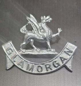Vintage Glamorgan Polizei UK Südwales Kragen Bobbi Hut Abzeichen - Bild 1 von 4