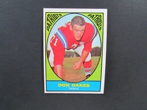 Juego de fútbol americano Topps 1967 tarjeta Break #8 Don Oakes - Imagen 1 de 4