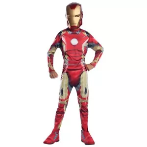 IRON MAN Avengers Age of Ultron Boys Large Costume Jumpsuit Only NO MASK - Picture 1 of 2