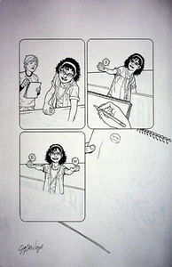 JEFF WEIGEL Signed SMASH! Hadron Collider Hand Inked Interior Page #JW - Picture 1 of 2