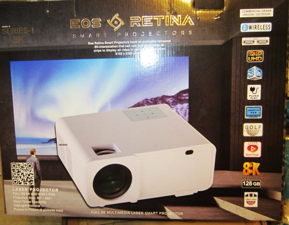 Proyector inteligente EOS RETINA SERIE 1 8K OFERTA VIERNES NEGRO Foto 1 de 1