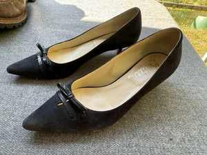 Women’s Butter black suede short heel shoes made in Italy size 7 - Picture 1 of 11