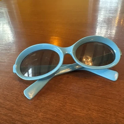Gafas de sol vintage años 60 "MILSOL ITALY" AZUL bebé psicodélico mod Foto 1 de 4