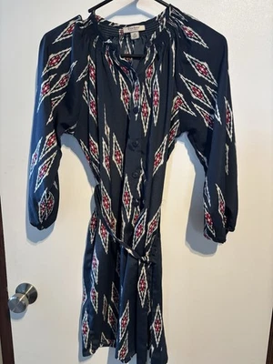 Такер для целевой галстук талии рубашка на пуговицах платье размер XS - Изображение 1 из 4