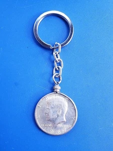 Schlüsselanhänger John F Kennedy Half Dollar 40 % Silbermünze 1967 - Bild 1 von 3