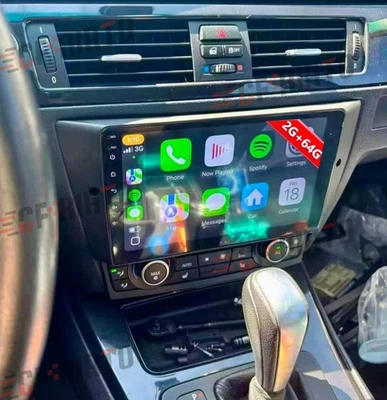 For BMW E90 M3 328i 335i Car Stereo Radio Apple Carplay GPS Navi WIFI Android 15 Foto 1 de 4