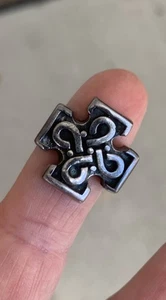 Sterling Silver 925 Vintage Celtic Cross Knot Ring Size 6 Designer - Picture 1 of 7