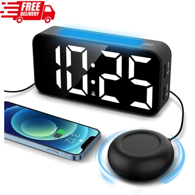 Extra Loud Alarm Clock with Bed Shaker Vibrating Alarm Clock for Heavy Sleepers - Image 1 of 4