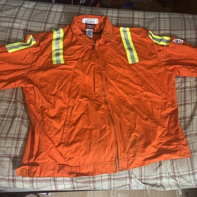 Bulwark  INDURA FR (FIRE RESISTANT) ORANGE JACKET NEW SIZE 2XL - Image 1 of 4