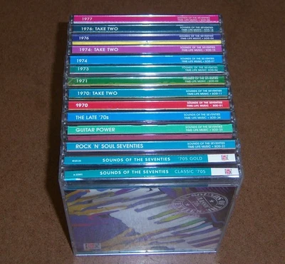 Lot of 14 Time Life Sounds of the Seventies 70s CDs  2 New - 12 Used (Very Good) Foto 1 de 4