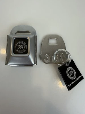 Original 301 Stainless Steel Seatbelt Key Holder Keychain - Image 1 of 4