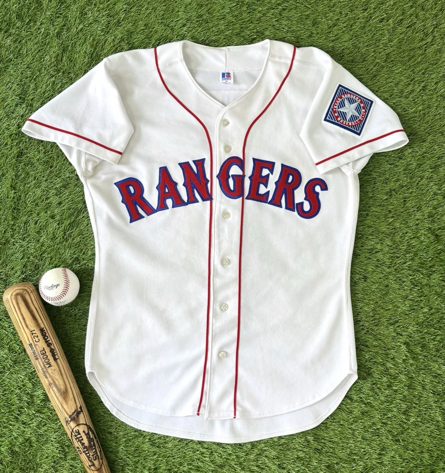Texas Rangers Ivan Rodriguez Vintage Authentic 1994-1999 MLB Baseball Jersey 44 - Image 1 of 4