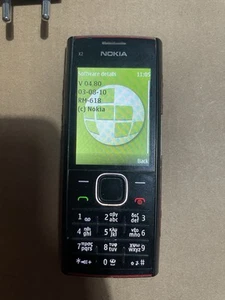 Nokia X2-00 - 48 MB - Red on Black (Unlocked) - Zdjęcie 1 z 10