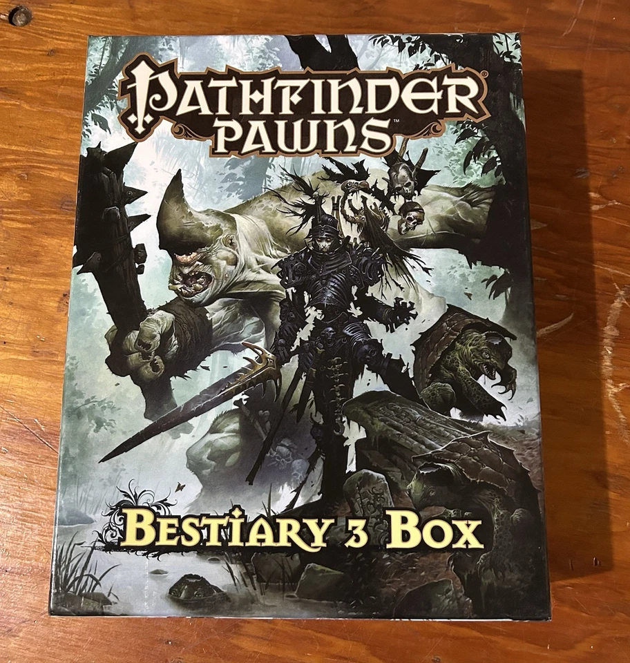 Pathfinder Pedoni Bestiario Box 3 FUORI STAMPATO Completo Non Forato - Immagine 1 di 4