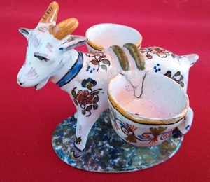 Alte Skulptur Ziege Salz- und Pfefferstreuer | Guter Zustand - Bild 1 von 7