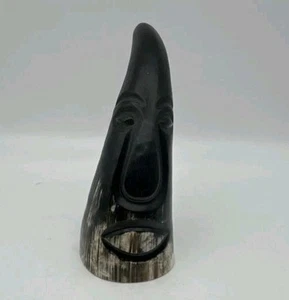 Real Water Buffalo Carved Horn - Bild 1 von 2