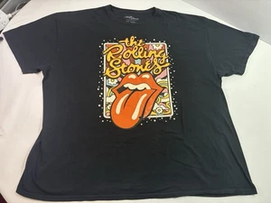 Camiseta Rolling Stones 3XL Psicodélico Rocker Gráfico Lengua Logo Banda Negra Camiseta - Imagen 1 de 9