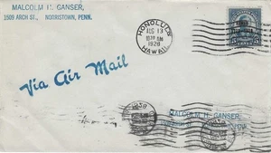 FDC    # 648   --    5c  Hawaii overprint  --  Ganser - Picture 1 of 2