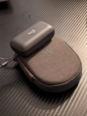 Logitech - Zone True Wireless Bluetooth Noise-Cancelling Earbuds - Graphite - Image 1 of 4