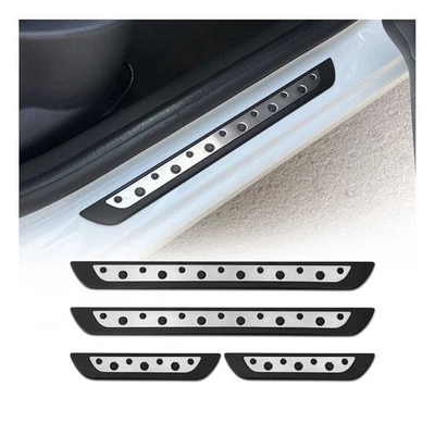Protector contra arañazos placa rasguños umbral puerta para Buick acero inoxidable plata 4 piezas Foto 1 de 4