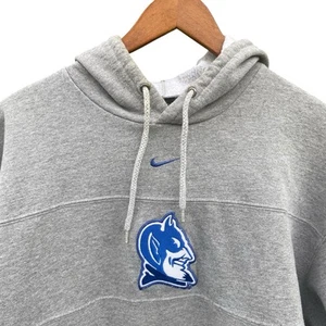 VTG Duke Blue Devils Nike Team Center Swoosh Hoodie Sweatshirt Mens XL USA - Picture 1 of 6