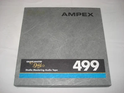 CARRETE DE CINTA DE AUDIO AMPEX 499 GRAND MASTER GOLD STUDIO MASTERING EN CAJA ORIGINAL Foto 1 de 4