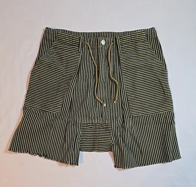 Pantalones Cortos a Rayas Olivia Gitana Jaded Talla S/M Bolsillos Cordón Playa Nuevos Foto 1 de 4