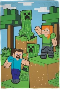 MINECRAFT Blanket Plaid Steve Alex 150x100 CM Original Official - Picture 1 of 3