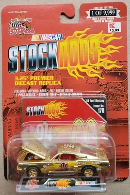 Ford Mustang Mcdonalds Racing Champions Stock Rods Bill Elliott #94 dorado '68 Foto 1 de 4