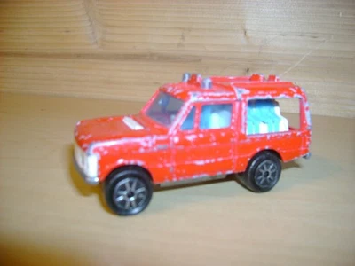 Camión Range Rover 4x4 Majorette #246 Diecast 1/60 Red Rescue Team de colección de los años 80 Foto 1 de 4