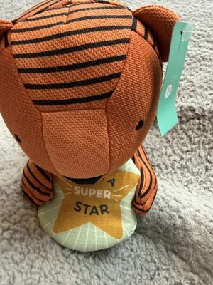 Pillowfort Tiger Figural Pillow Plush Super Star Kids Room Decor 10in Toy - Image 1 of 4