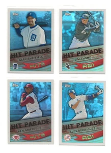 2007 Topps Hit Parade Lot: Rodriguez, Sheffield, Thome, Griffey Jr. Lot NM - Picture 1 of 2