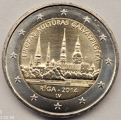 Latvia 2 euro coin 2014 "Riga - European Capital of Culture 2014" UNC - Image 1 of 2