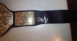 Réplica de cinturón de peso pesado firmado por WWE JOHN BRADSHAW LAYFIELD JBL - Imagen 1 de 2