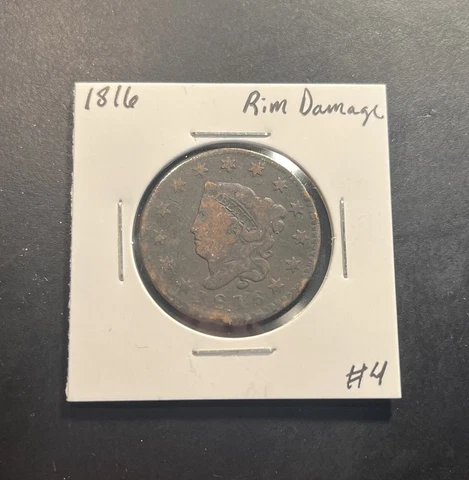 1816 Coronet/Matron Head Large Cent Cover