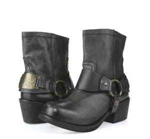 Carvela by Kurt Geiger 205662 'Sherylin' dark grey leather short boots sz. 36 - Picture 1 of 5