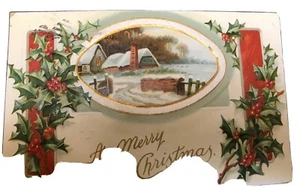 1910’s A MERRY CHRISTMAS. - Geprägte alte Postkarte.- Serie Nr. 1047 - Bild 1 von 7