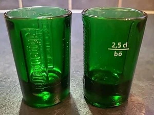 Jagermeister - 2 x Shot Glasses - 2.5cl - Shot Glass - Green - Free 48hr P&P - Picture 1 of 4