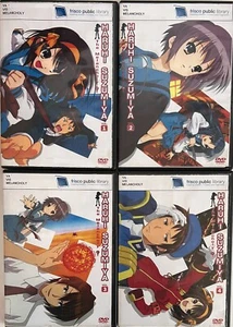 The Melancholy of Haruhi Suzumiya - Vol. 1-4 Anime DVDs (English Subtitles) - Picture 1 of 2