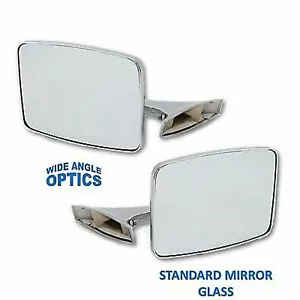 1973 -1991 CHEVROLET TRUCK CHROME OUTSIDE MIRROR 1 PAIR GMC TRUCK W CONVEX - Foto 1 di 2